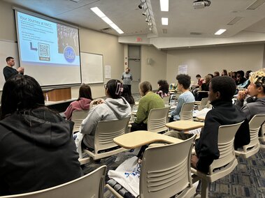 Students in a classroom