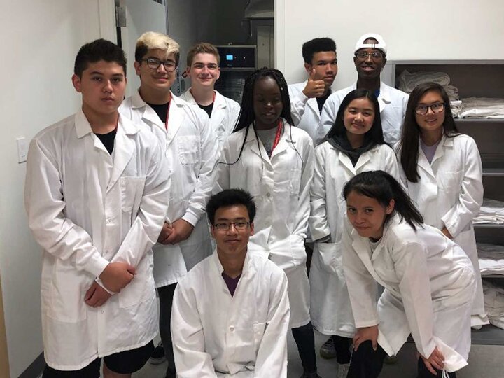 people in lab coats