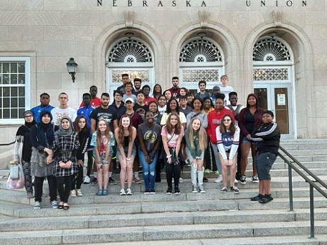 Students at Nebraska Union